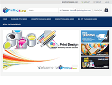 Tablet Screenshot of boxprinting4less.com